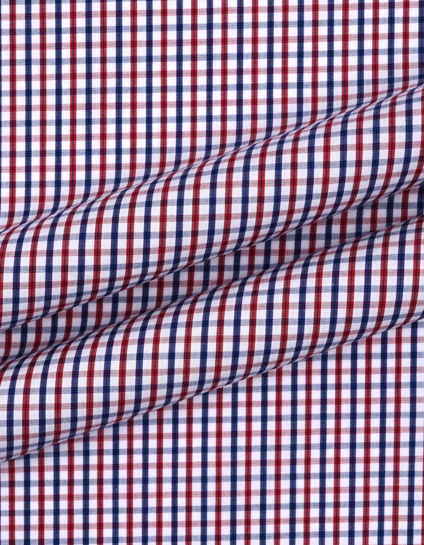 Check Maroon Classic Fit Shirt FS3037RF-16