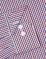Check Maroon Tailored Smart Fit Shirt FS3037SF-15.5