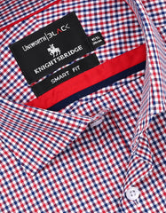 Check Red Tailored Smart Fit Shirt FS3038SF-15