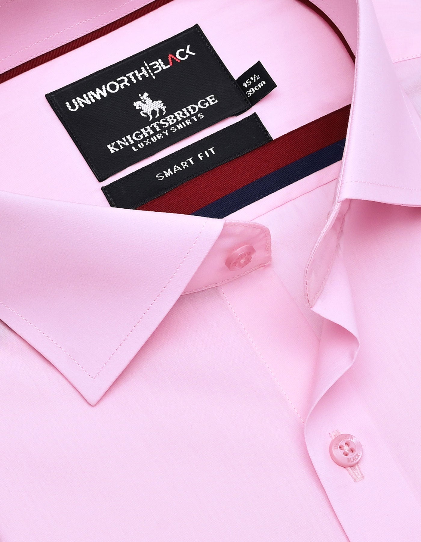 Plain Pink Tailored Smart Fit Shirt FS588SF-15