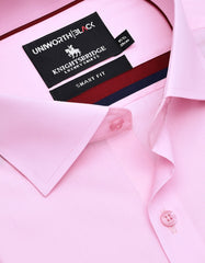 Plain Pink Tailored Smart Fit Shirt FS588SF-15