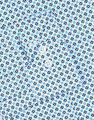 Printed Navy Classic Fit Shirt FS643-1RF-15.5