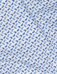 Printed White/Sky Classic Fit Shirt FS646RF-16
