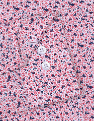 Printed White/Red Classic Fit Shirt FS648RF-15.5