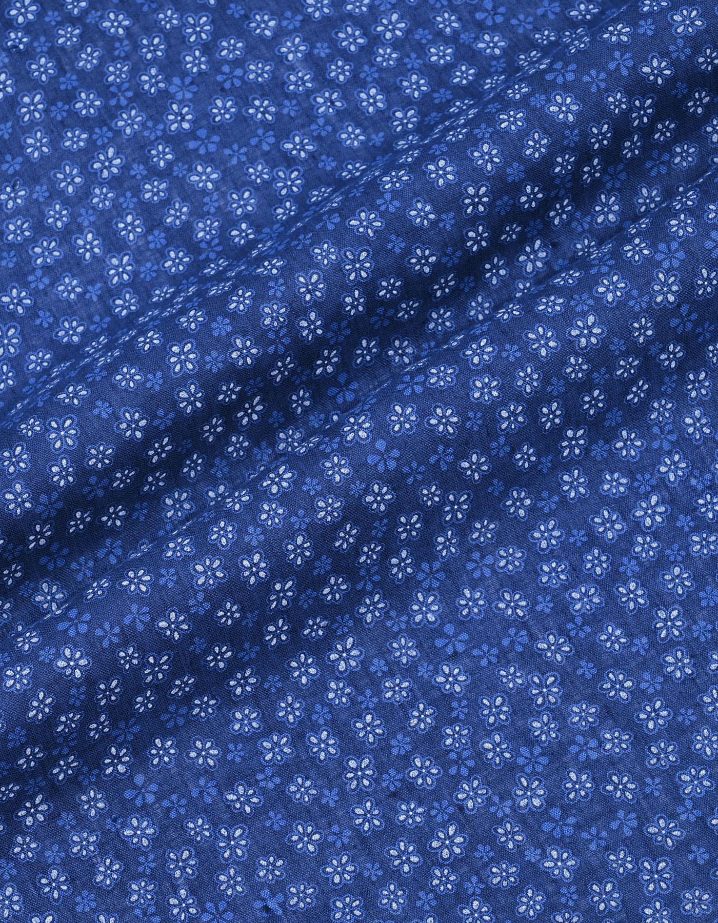 Printed Blue Tailored Smart Fit Shirt FS753-1SH-XXL