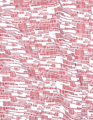 Printed Red Tailored Smart Fit Shirt FS759-1SH-16