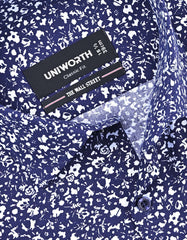 Printed Navy Classic Fit Shirt FS801RF-15