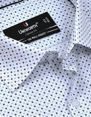 Printed Navy Classic Fit Shirt FS809RF-15