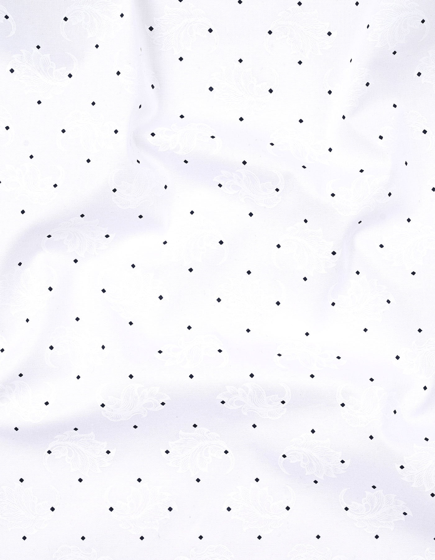 Printed White Tailored Smart Fit Shirt FS819SF-16