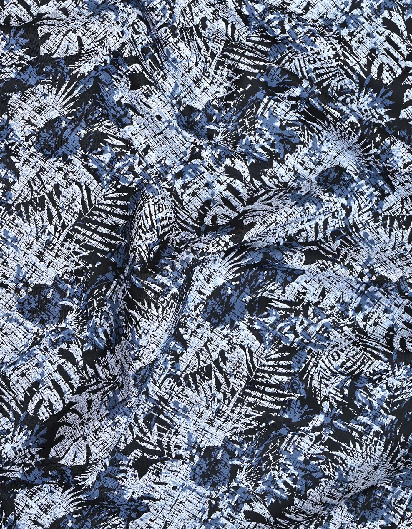 Printed Grey Classic Fit Shirt FS834RF-16