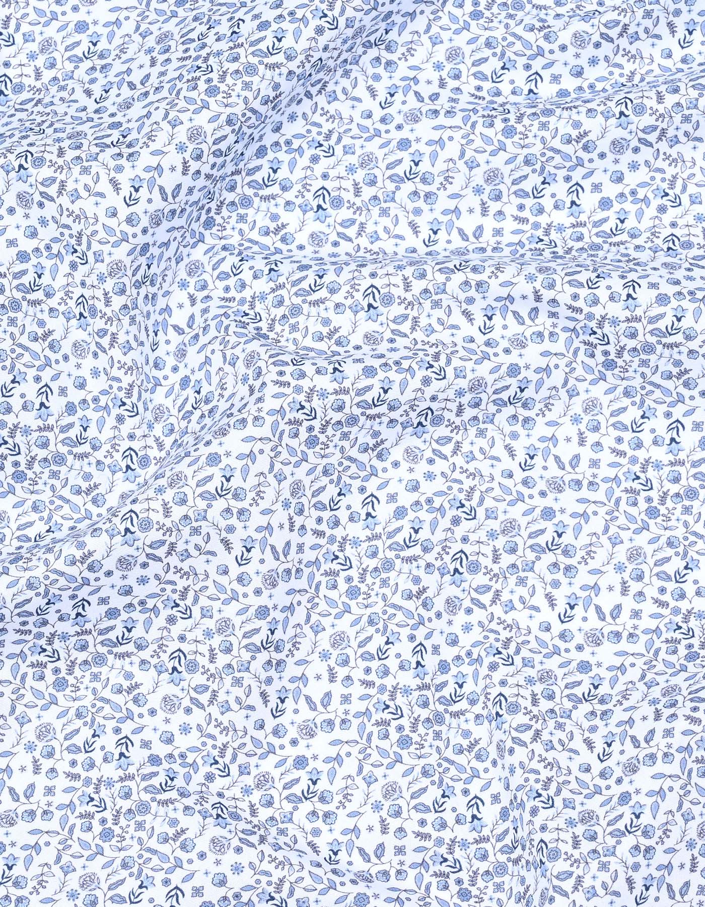 Printed L Blue Tailored Smart Fit Shirt FS859-1SF-16