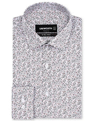 Printed Orange Classic Fit Shirt FS860-2RF-14.5