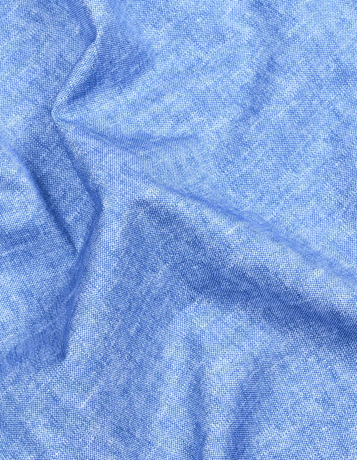 Printed M Blue Tailored Smart Fit Shirt FS861-1SF-16