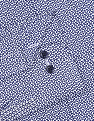 Printed Navy Classic Fit Shirt FS863-1RF-15.5