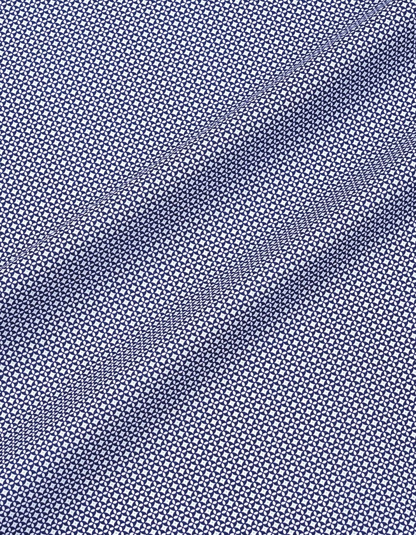 Printed Navy Classic Fit Shirt FS863-1RF-16