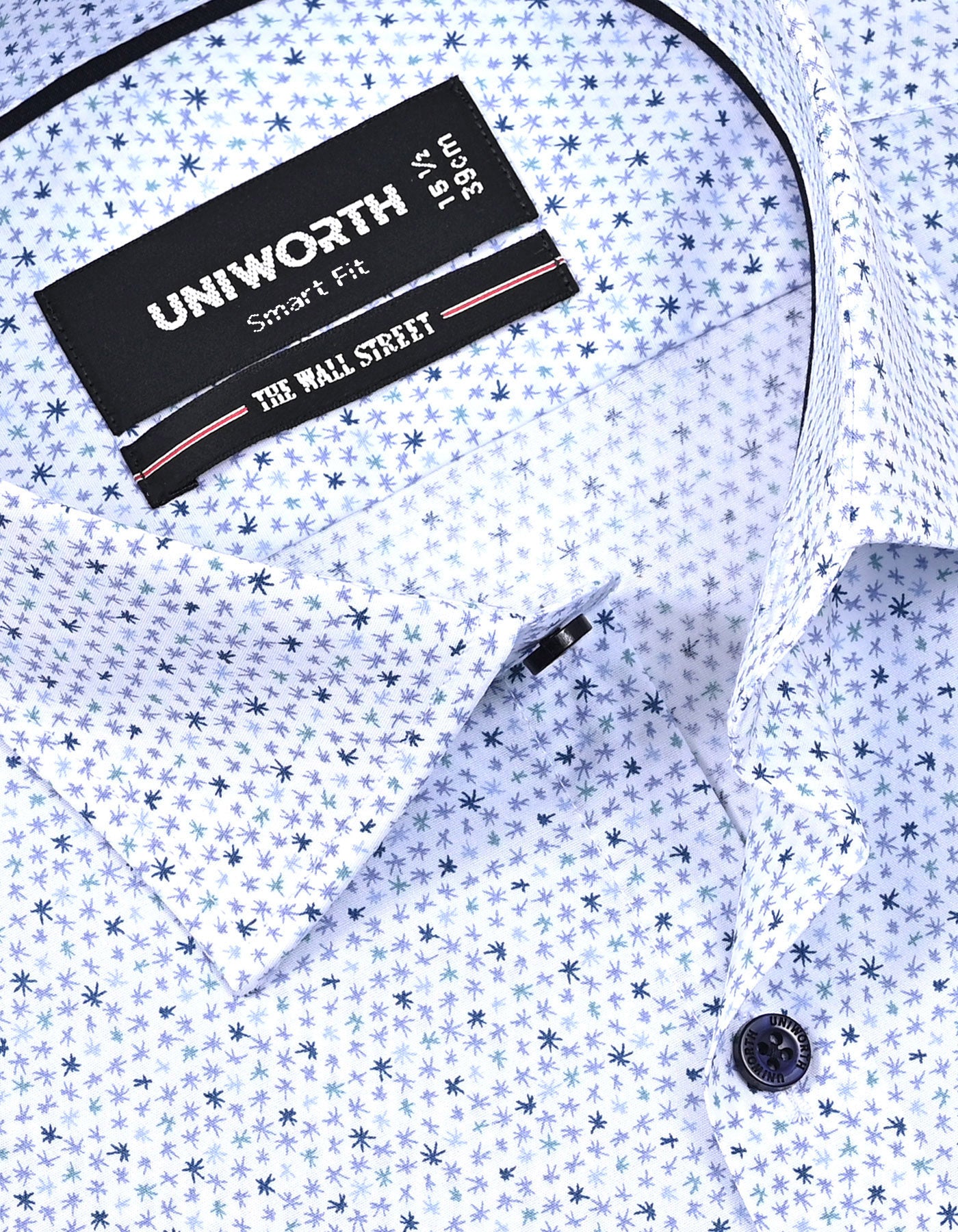Printed Grey Tailored Smart Fit Shirt FS864SH-15