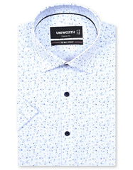 Printed Blue Classic Fit Shirt FS865-1RH-14.5