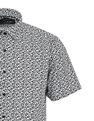 Printed Black Tailored Smart Fit Shirt FS869SH-15.5