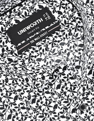 Printed Black Tailored Smart Fit Shirt FS869SH-15