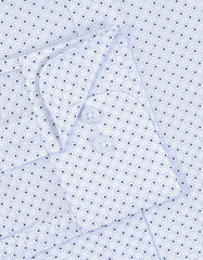 Printed Navy Tailored Smart Fit Shirt FS872-1SF-15.5