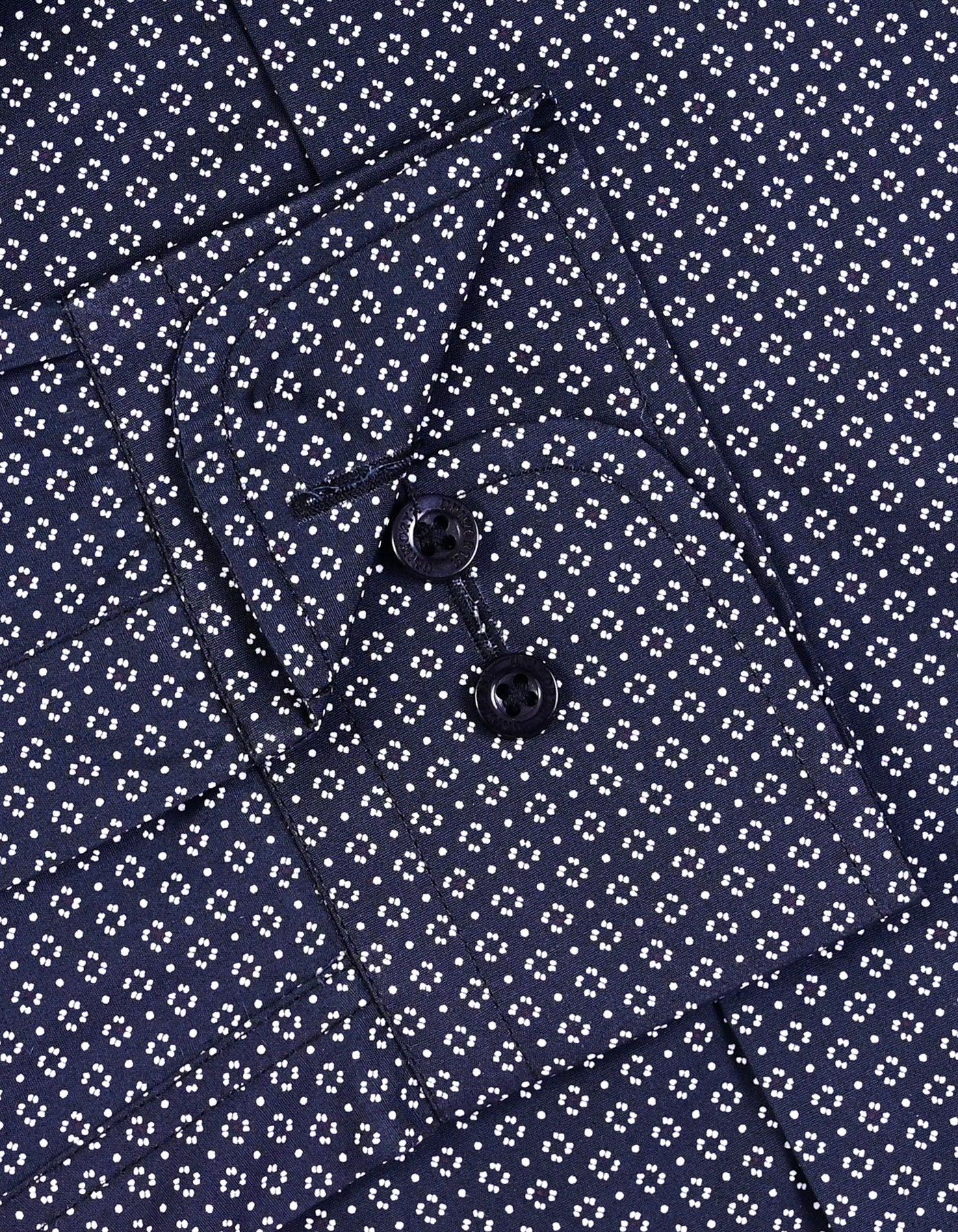 Printed Black Tailored Smart Fit Shirt FS877SF-15.5