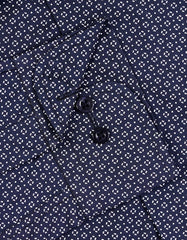 Printed Black Tailored Smart Fit Shirt FS877SF-15.5
