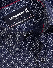 Printed Black Tailored Smart Fit Shirt FS877SF-15