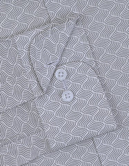 Printed Black Tailored Smart Fit Shirt FS882SF-15.5