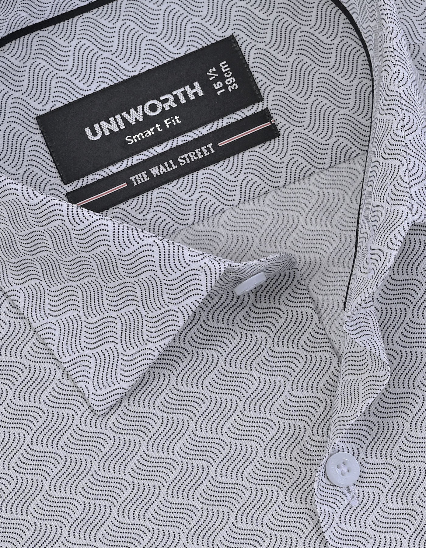 Printed Black Tailored Smart Fit Shirt FS882SF-15