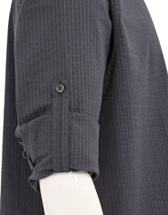 Stripe D Grey Tailored Smart Fit Shirt FS899-1SF-15.5