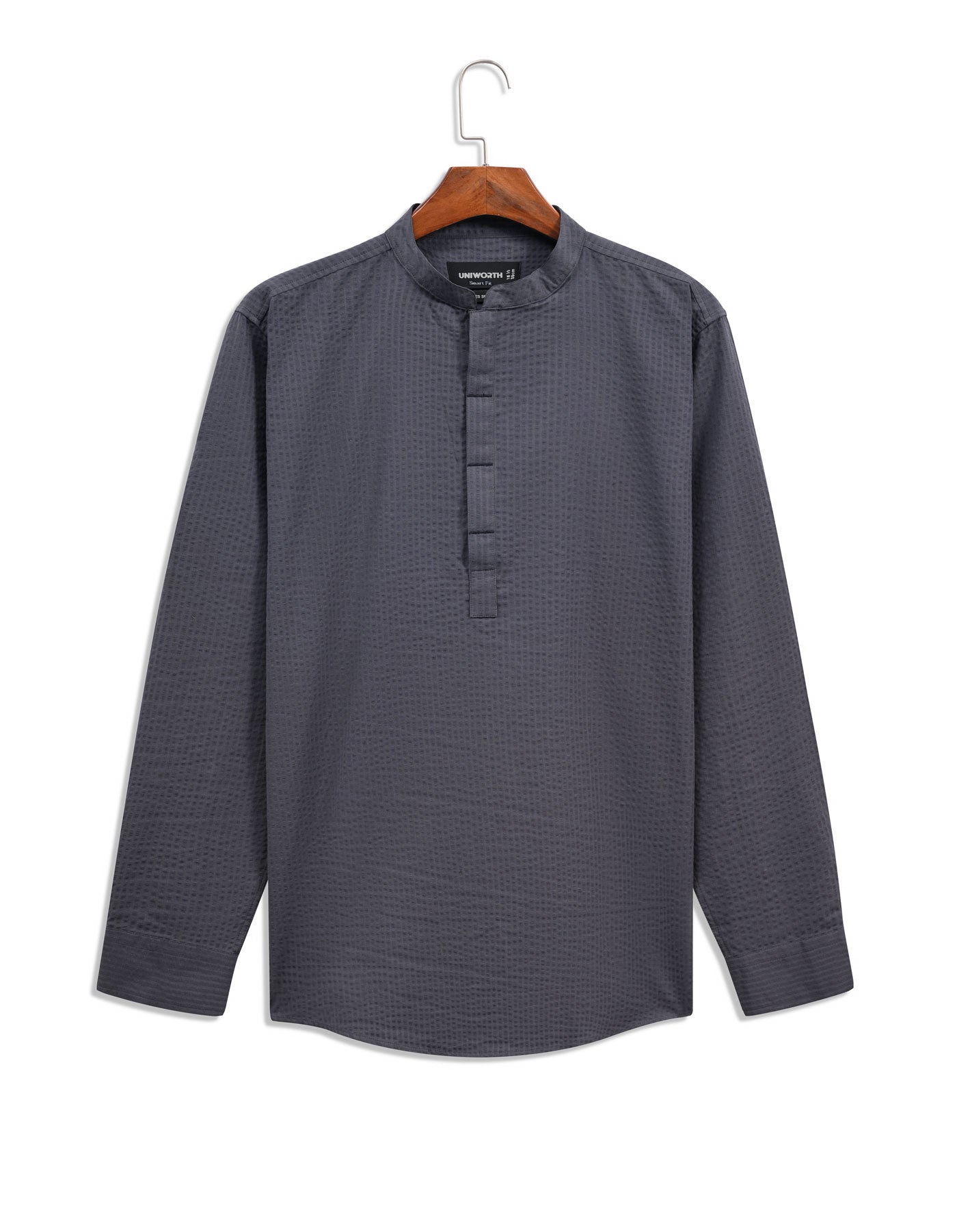 Stripe D Grey Tailored Smart Fit Shirt FS899-1SF-15
