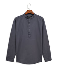 Stripe D Grey Tailored Smart Fit Shirt FS899-1SF-15