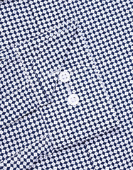 Printed Navy Tailored Smart Fit Shirt FS926SF-15.5