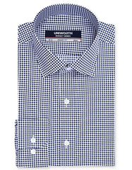 Printed Navy Tailored Smart Fit Shirt FS926SF-14.5