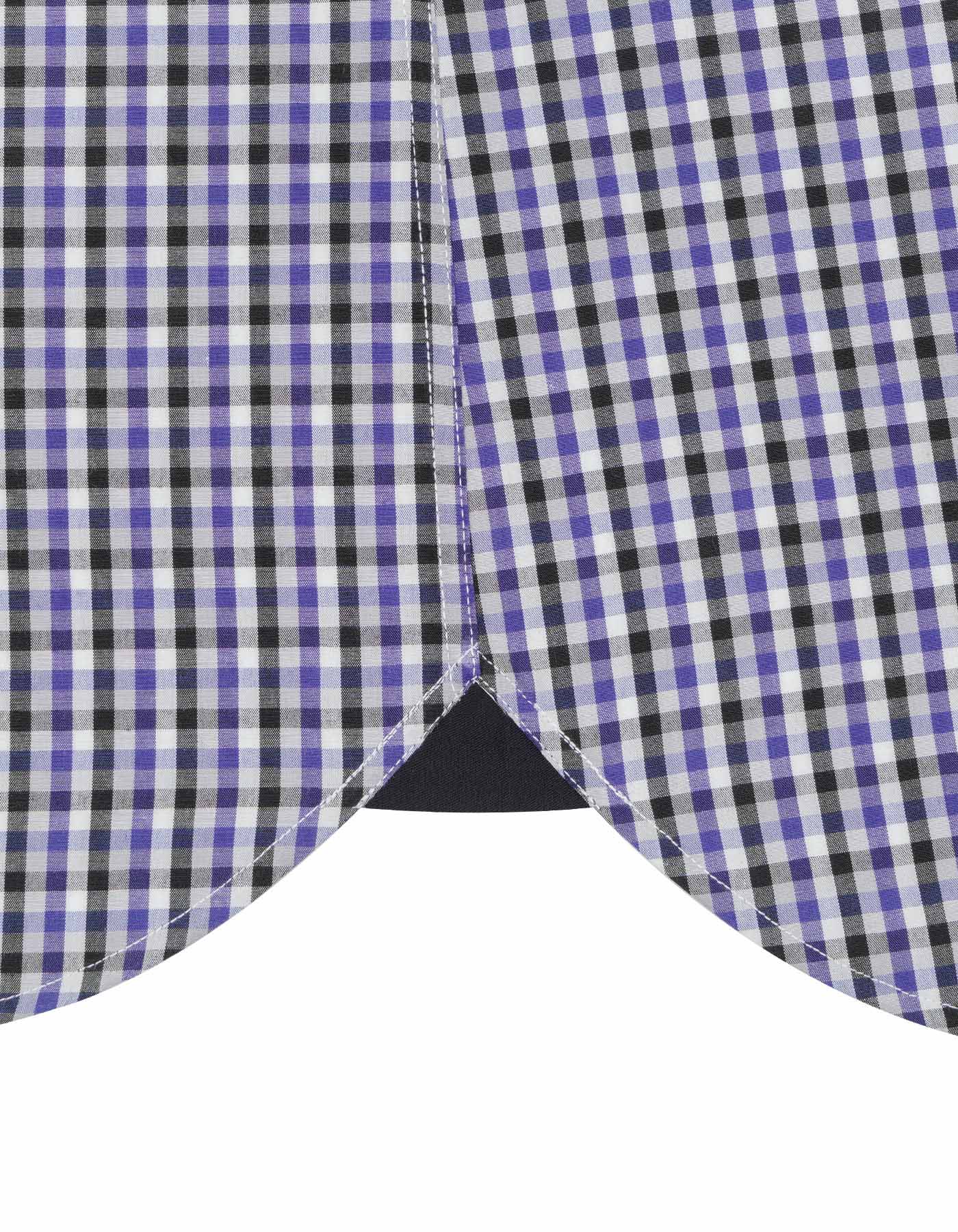 Check Black/Purple Classic Fit Shirt FS968RF-17