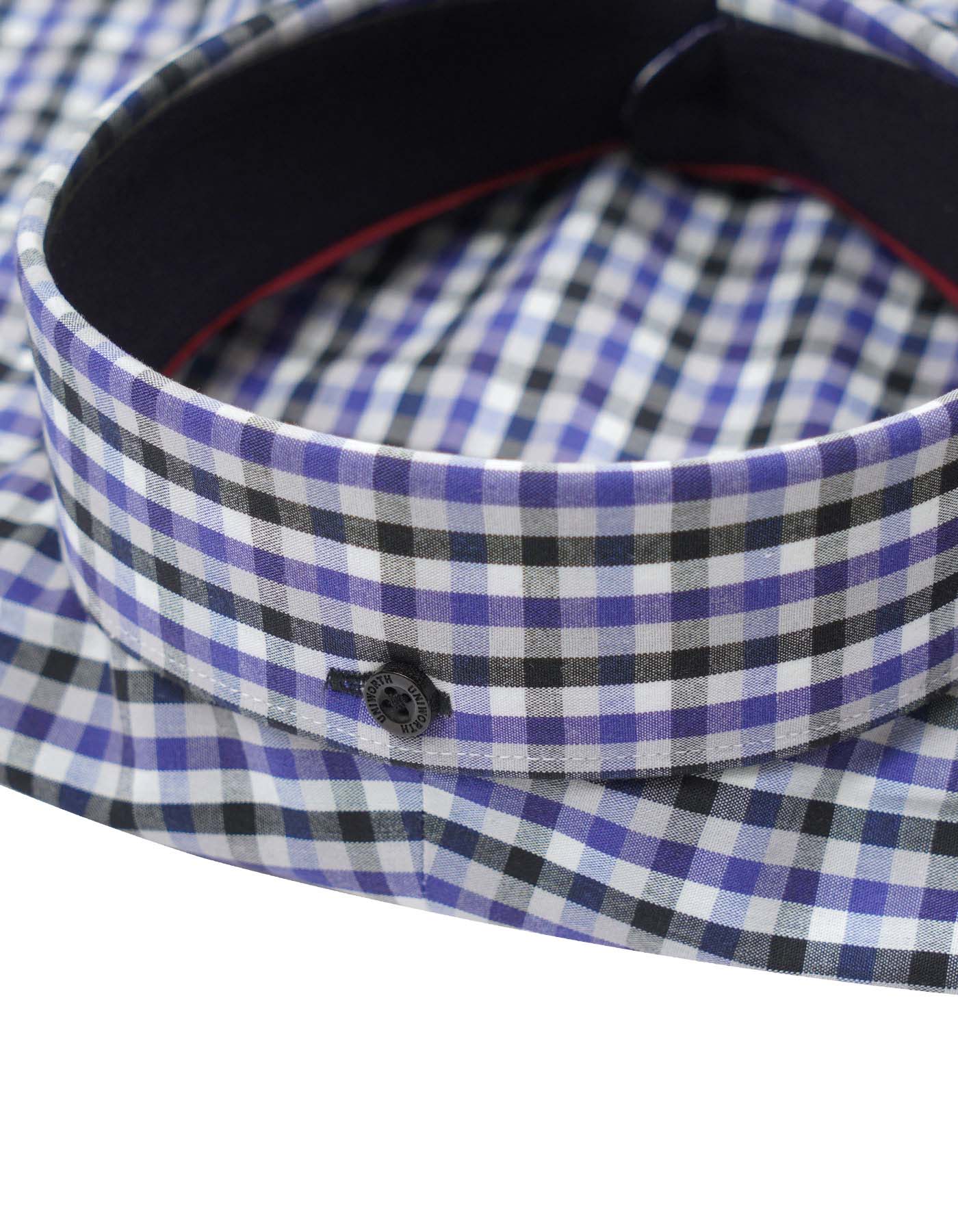 Check Black/Purple Classic Fit Shirt FS968RF-16