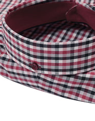 Check Black/Red Classic Fit Shirt FS969RF-16.5