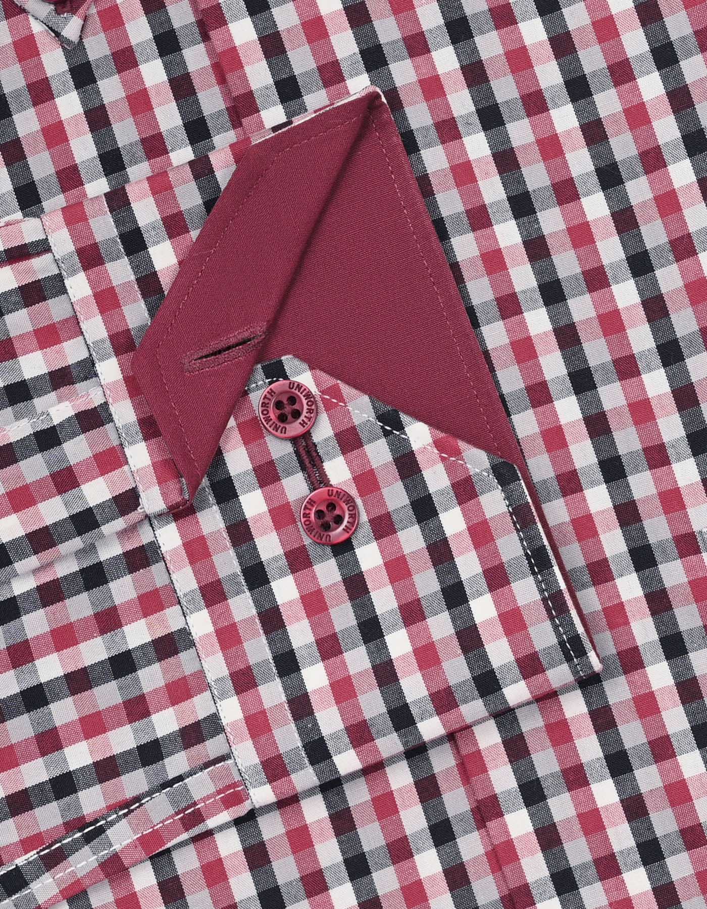 Check Black/Red Classic Fit Shirt FS969RF-16