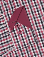 Check Black/Red Classic Fit Shirt FS969RF-16