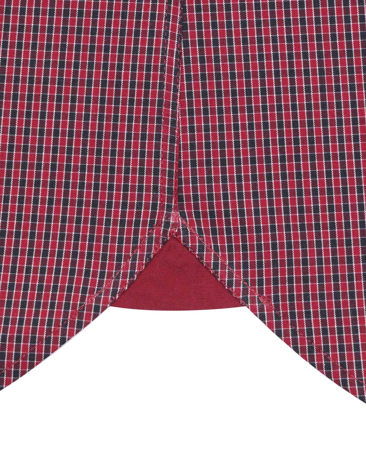 Check Black/Red Classic Fit Shirt FS984RF-16.5