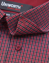 Check Black/Red Classic Fit Shirt FS984RF-15.5