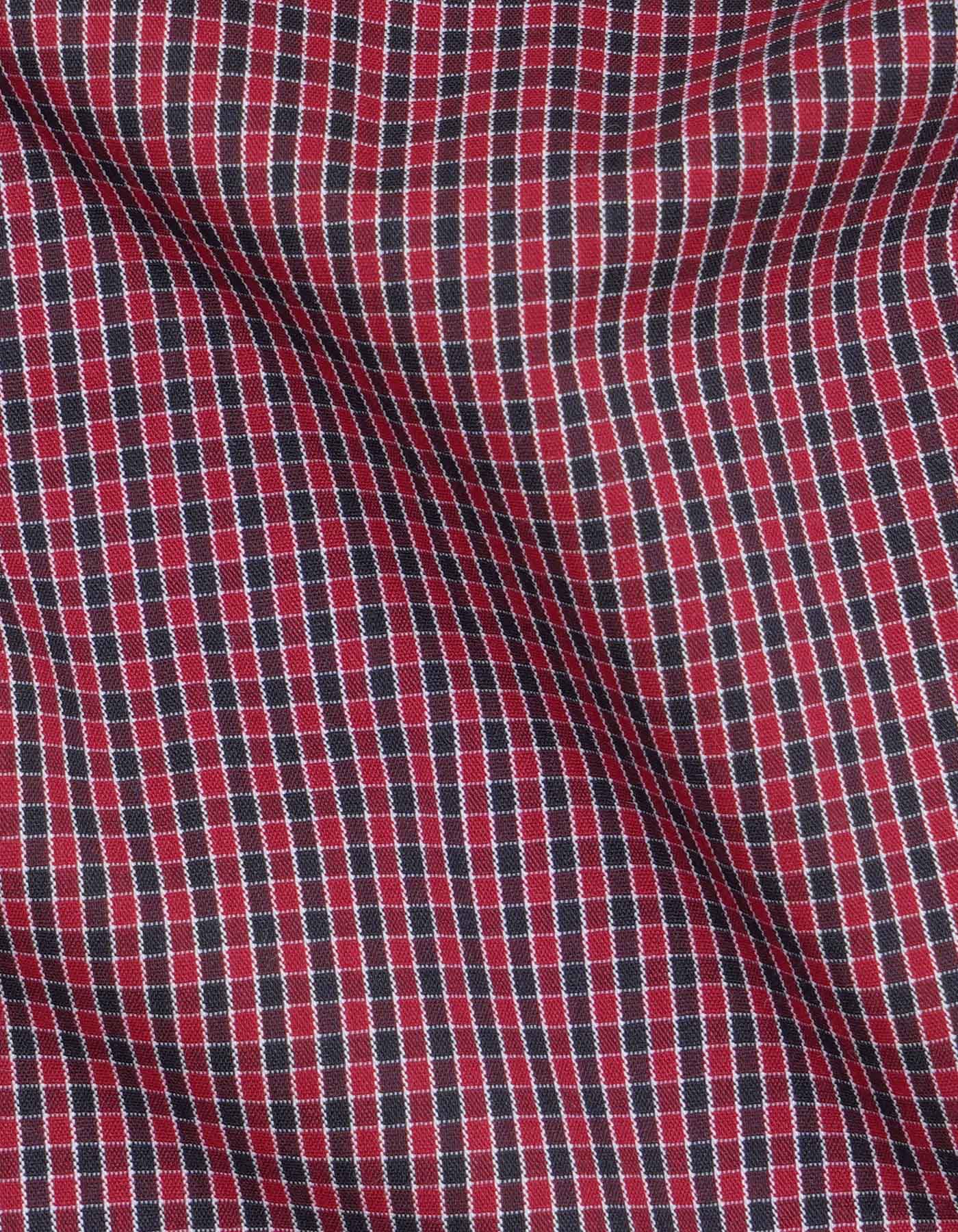 Check Black/Red Classic Fit Shirt FS984RF-17