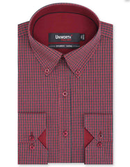 Check Black/Red Classic Fit Shirt FS984RF-14.5