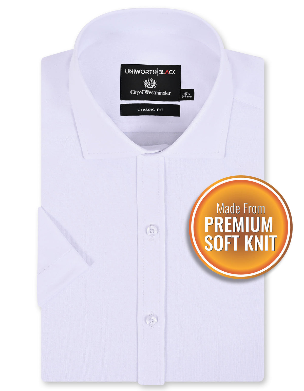 Formal Shirt Knit White 14? FSK05RH Uni Black FSK05RH-14.5