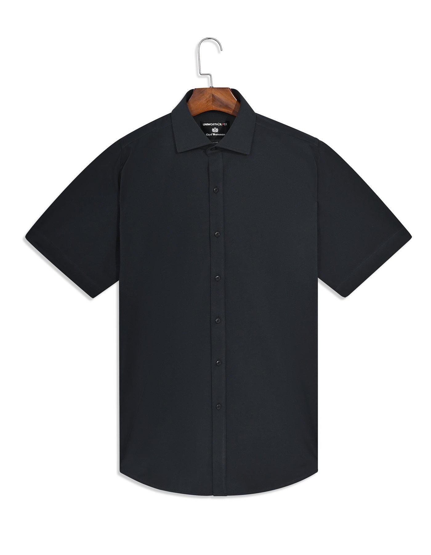 Formal Shirt Knit Black 15? FSK06SH Uni Black FSK06SH-15.5