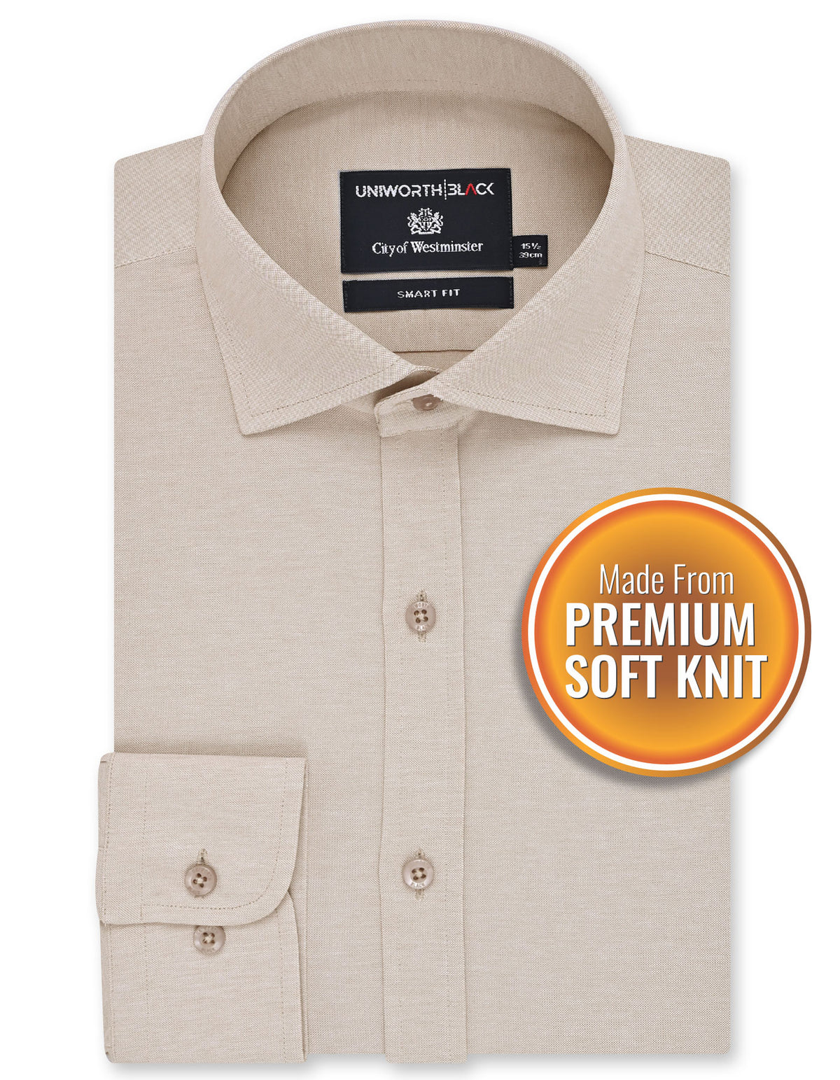 Formal Shirt Knit Khaki 14? FSK12SF Uni Black FSK12SF-14.5