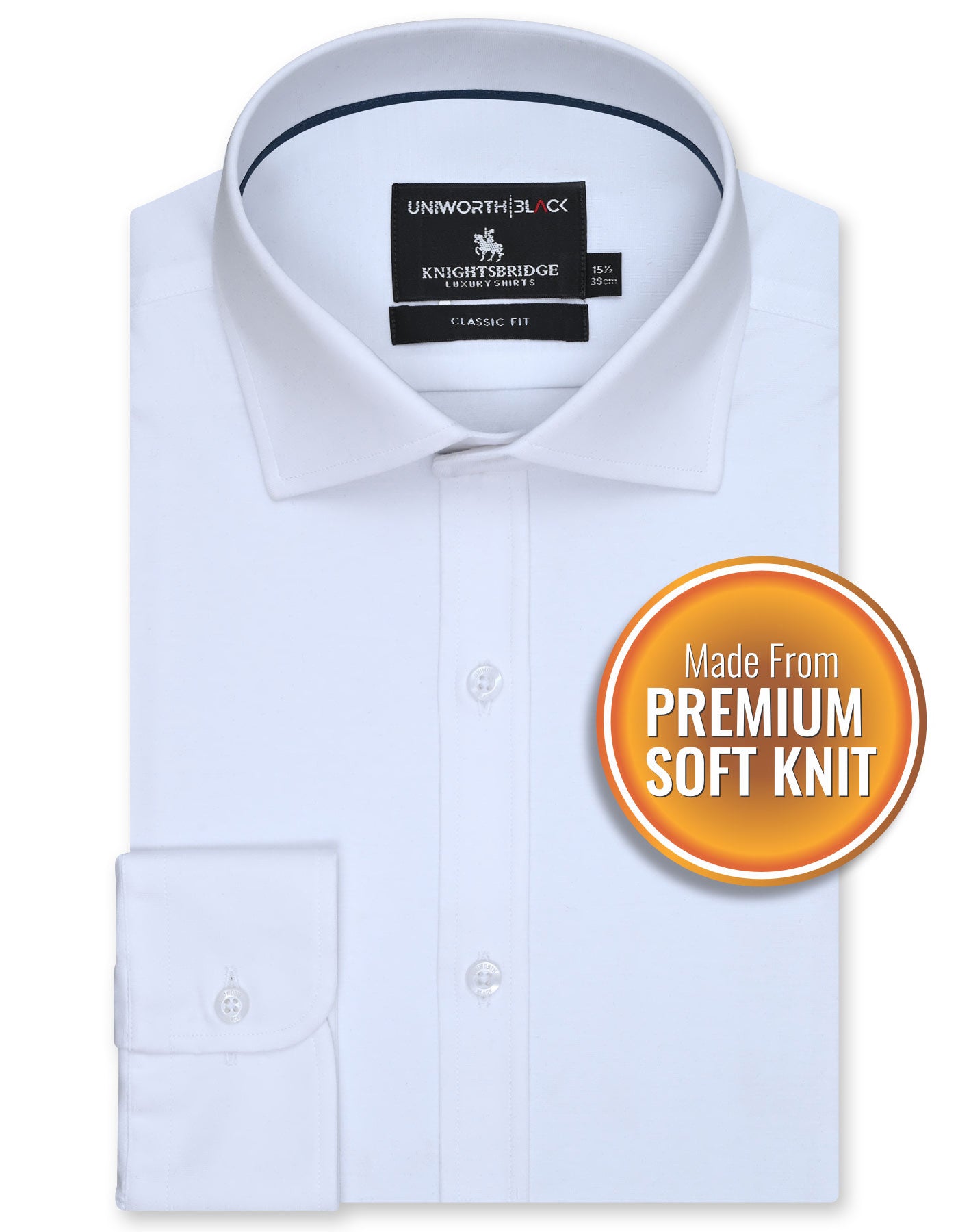 Plain White Classic Fit Shirt FSK13RF-14.5