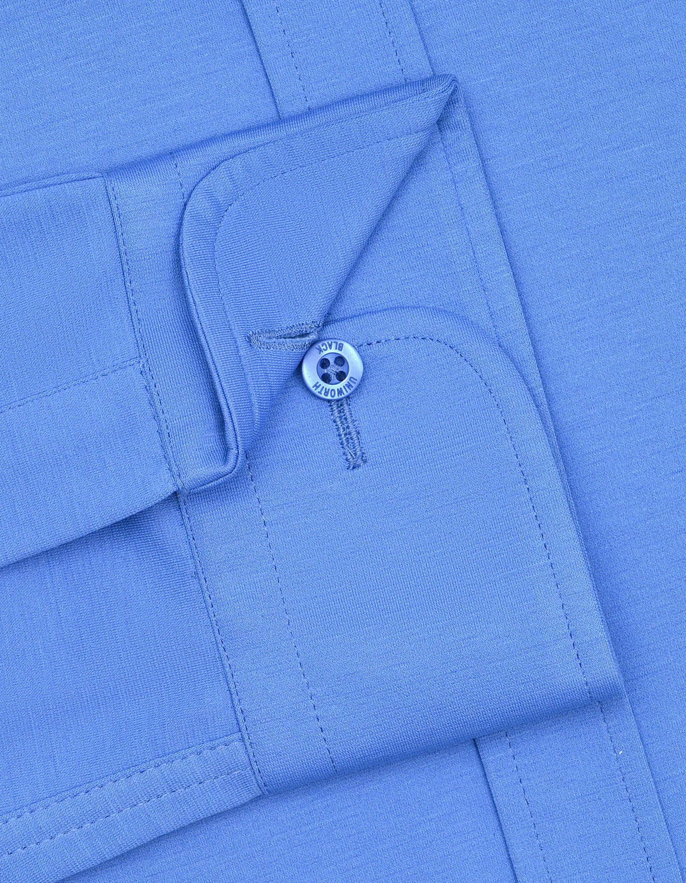 Plain Blue Tailored Smart Fit Shirt FSK15SF-16