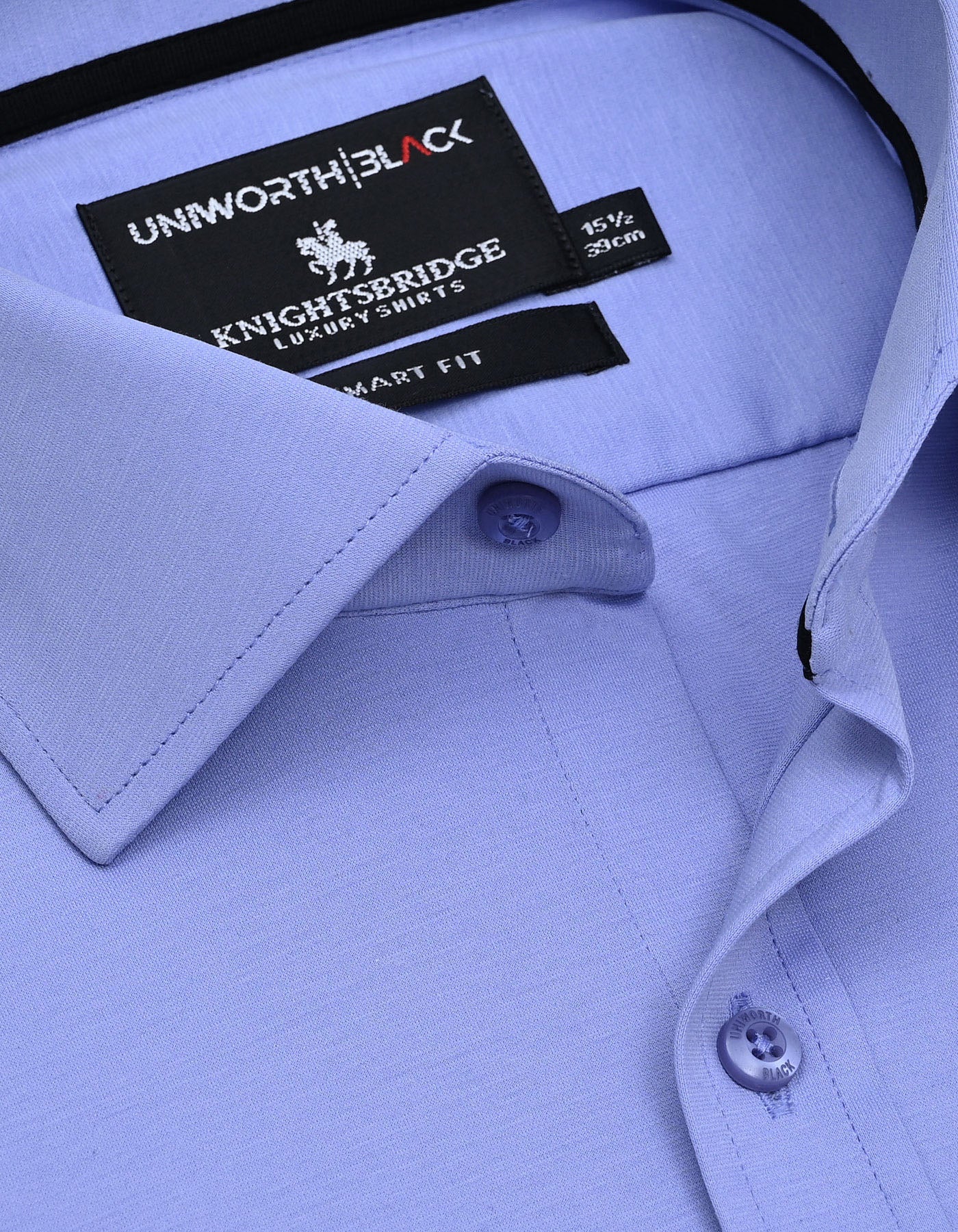Plain L Purple Tailored Smart Fit Shirt FSK17SF-15