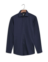 Plain Navy Tailored Smart Fit Shirt FSK18SF-15.5
